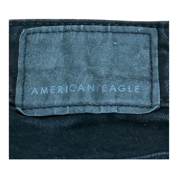 American Eagle Jeans Mens 28x30 Black AirFlex+ Real Good Distressed Stretch - Picture 8 of 8